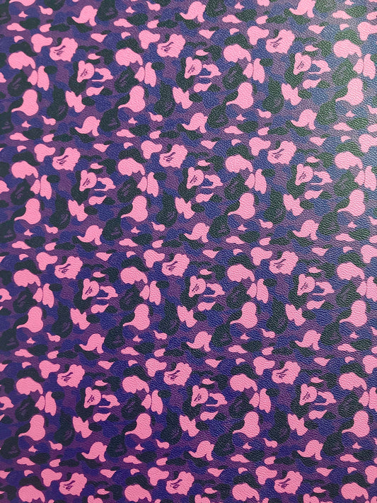 Custom Handmade DIY Leather Purple Bape for Sneakers Upholstery
