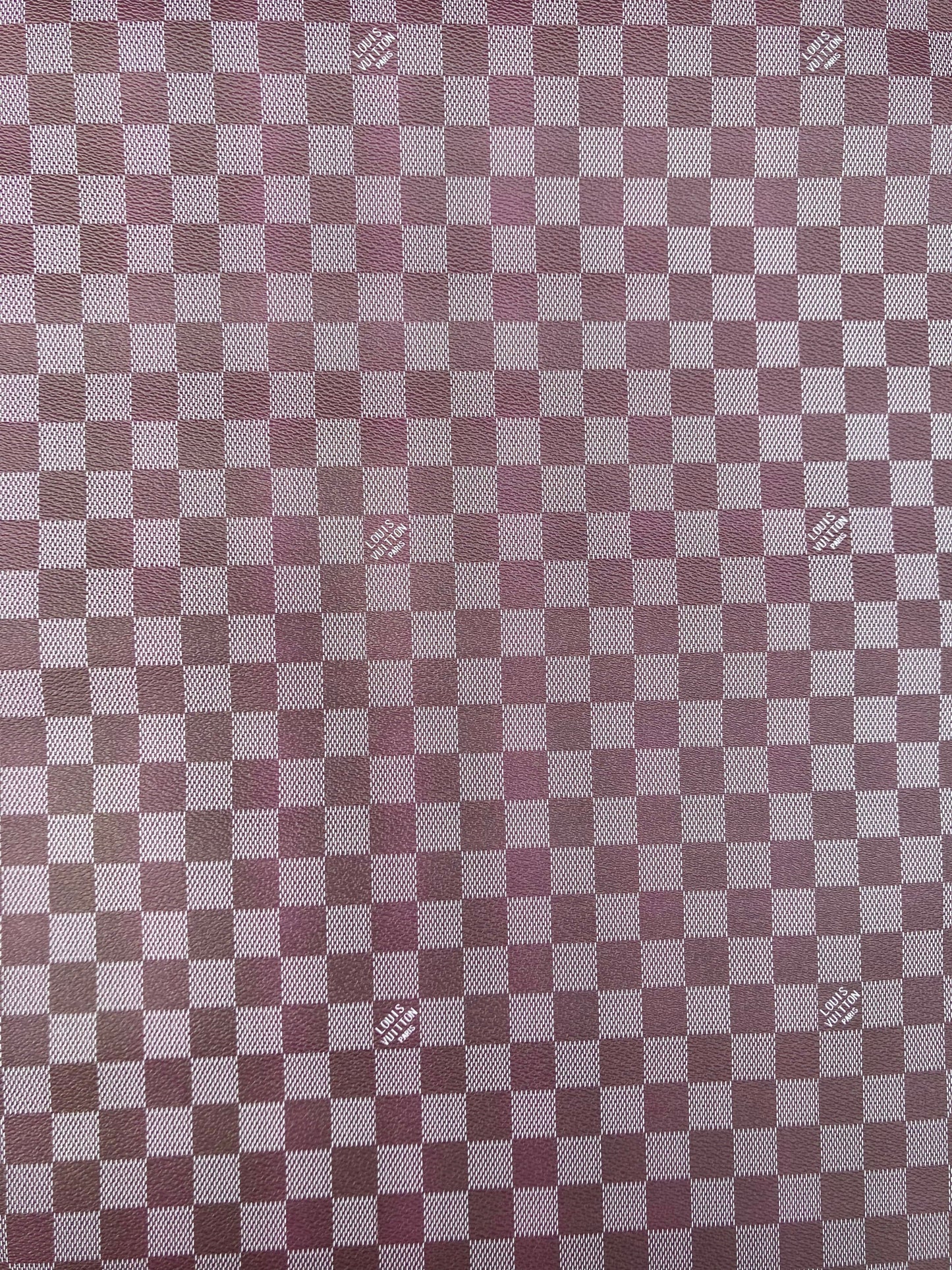 Designer Vinyl Custom Dark Purple Damier for Handmade Sneakers