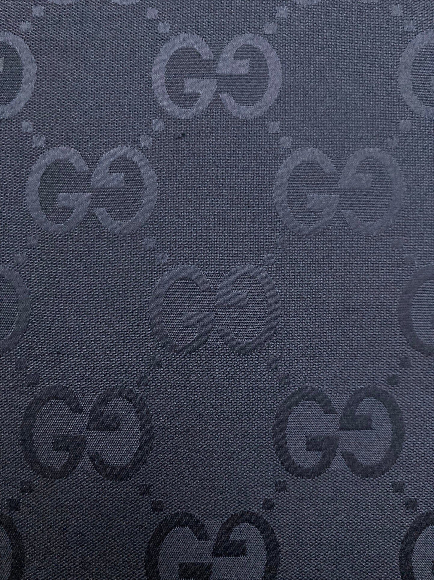 Handmade Custom Pure Black Gucci Jacquard Fabric for Clothing