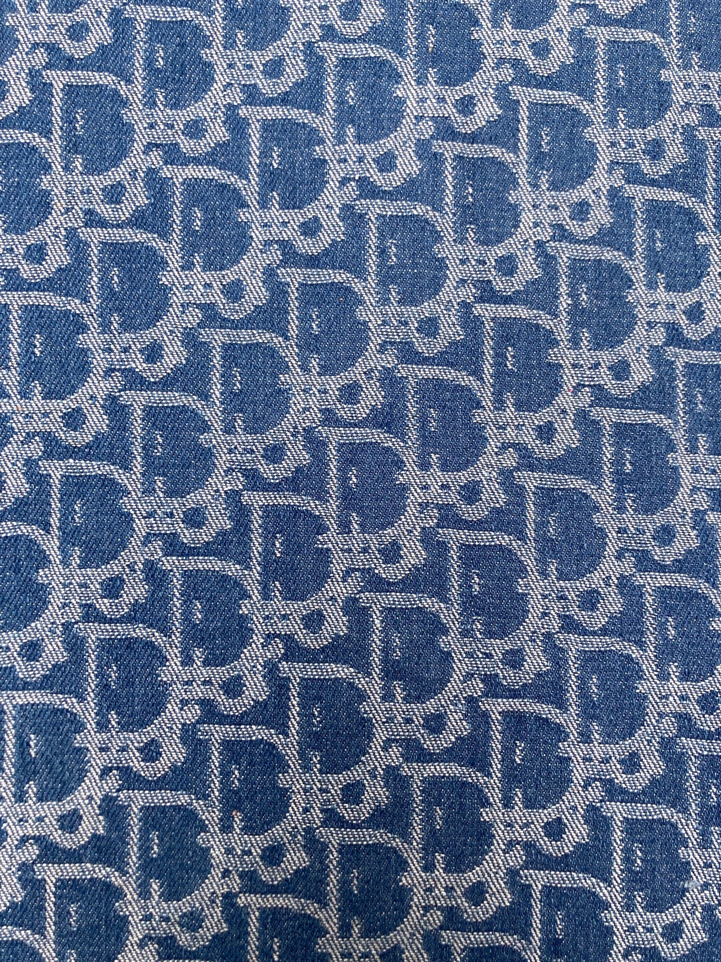 Handmade Denim Dior Fabric for Custom DIY Sold by Yard