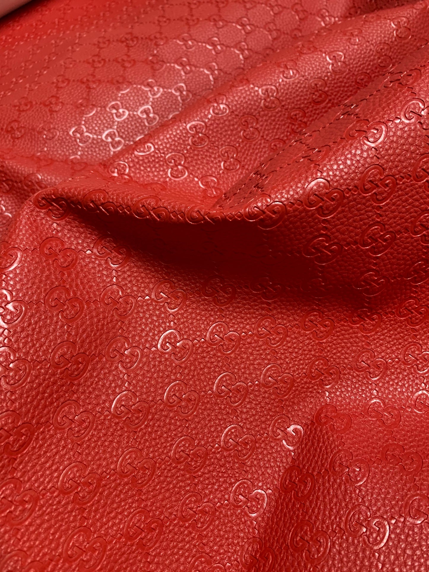 Soft Red Embossed Gucci for Sofa Furniture Custom