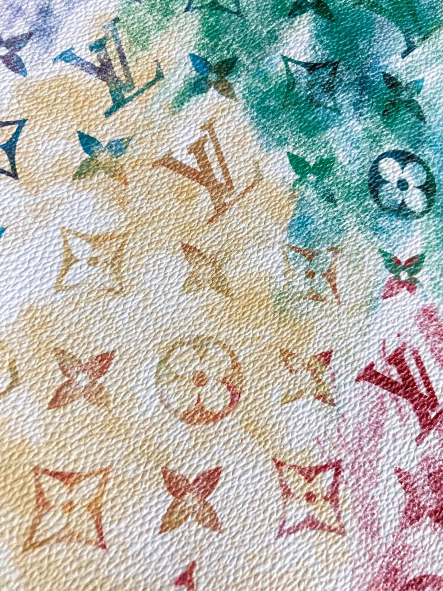 Sktech Colorful LV Leather Vinyl for Custom Bag Furnituer