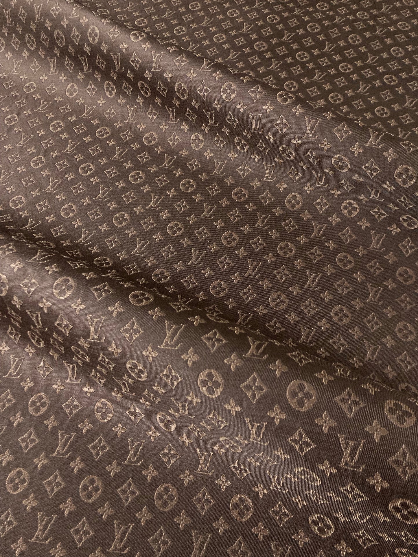 Handmade  Sewing Classic Brown LV Jacquard Quilt Fabric Custom Clothing