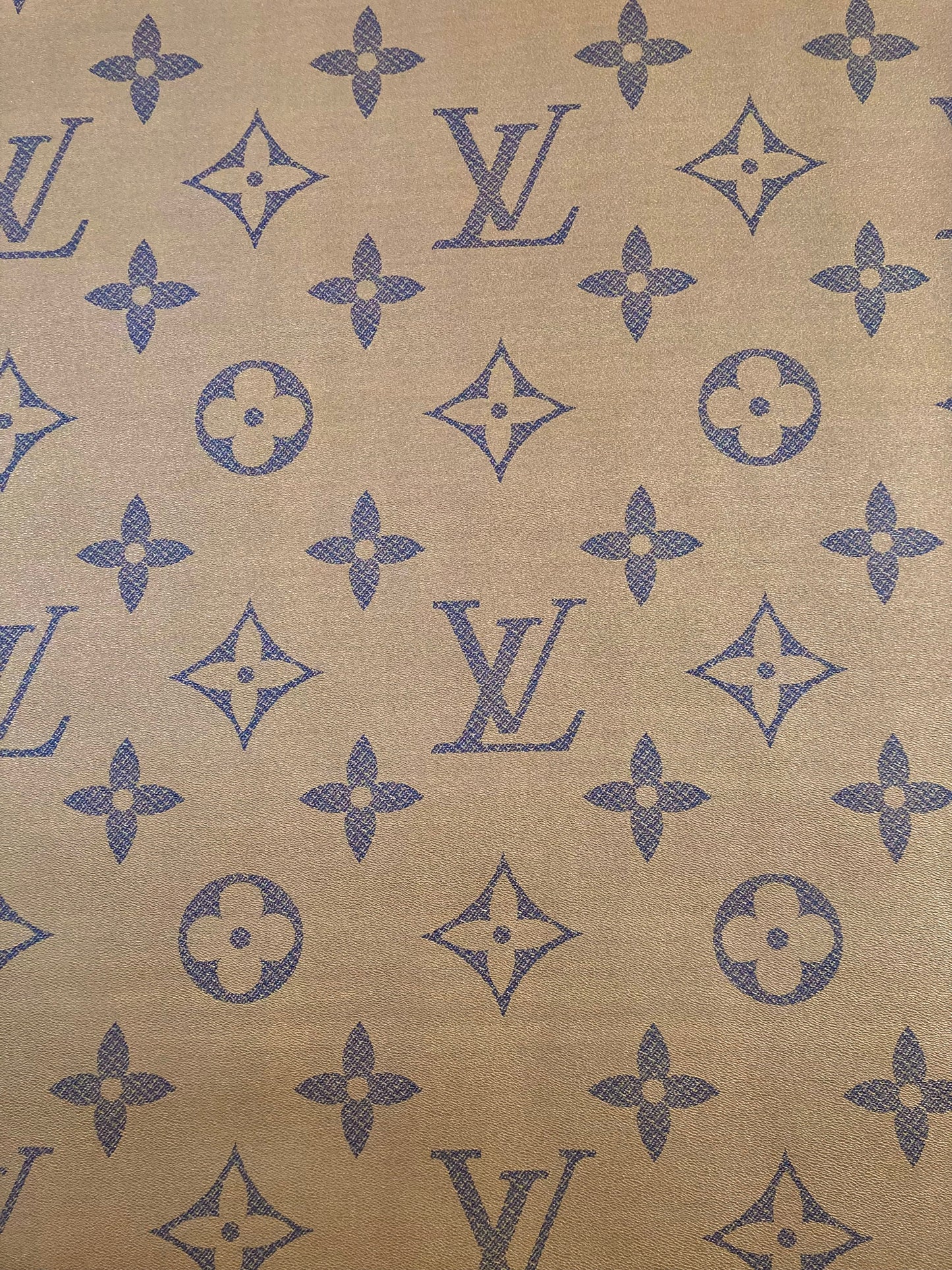 Handmade Bag Leather Custom Fabric Big Letter LV Vinyl