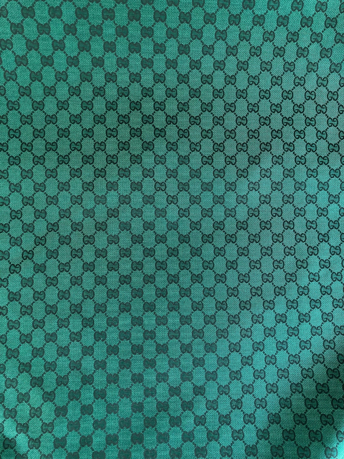 Dark Green Gucci Fabric for Custom Shoes Handcrafted