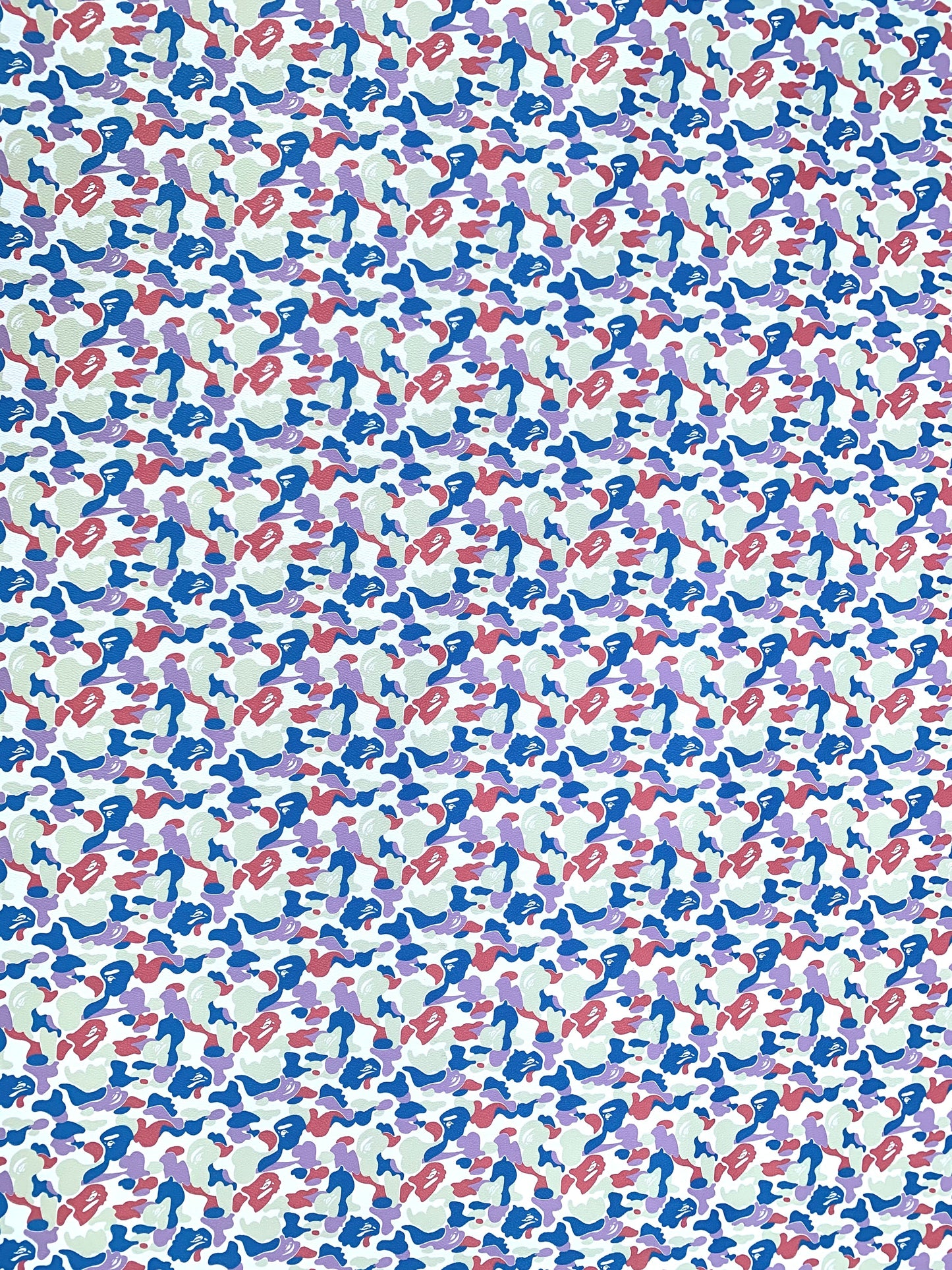 Custom Sneakers Bright Colorful Bape Vinyl Leather for Handmade Crafts DIY