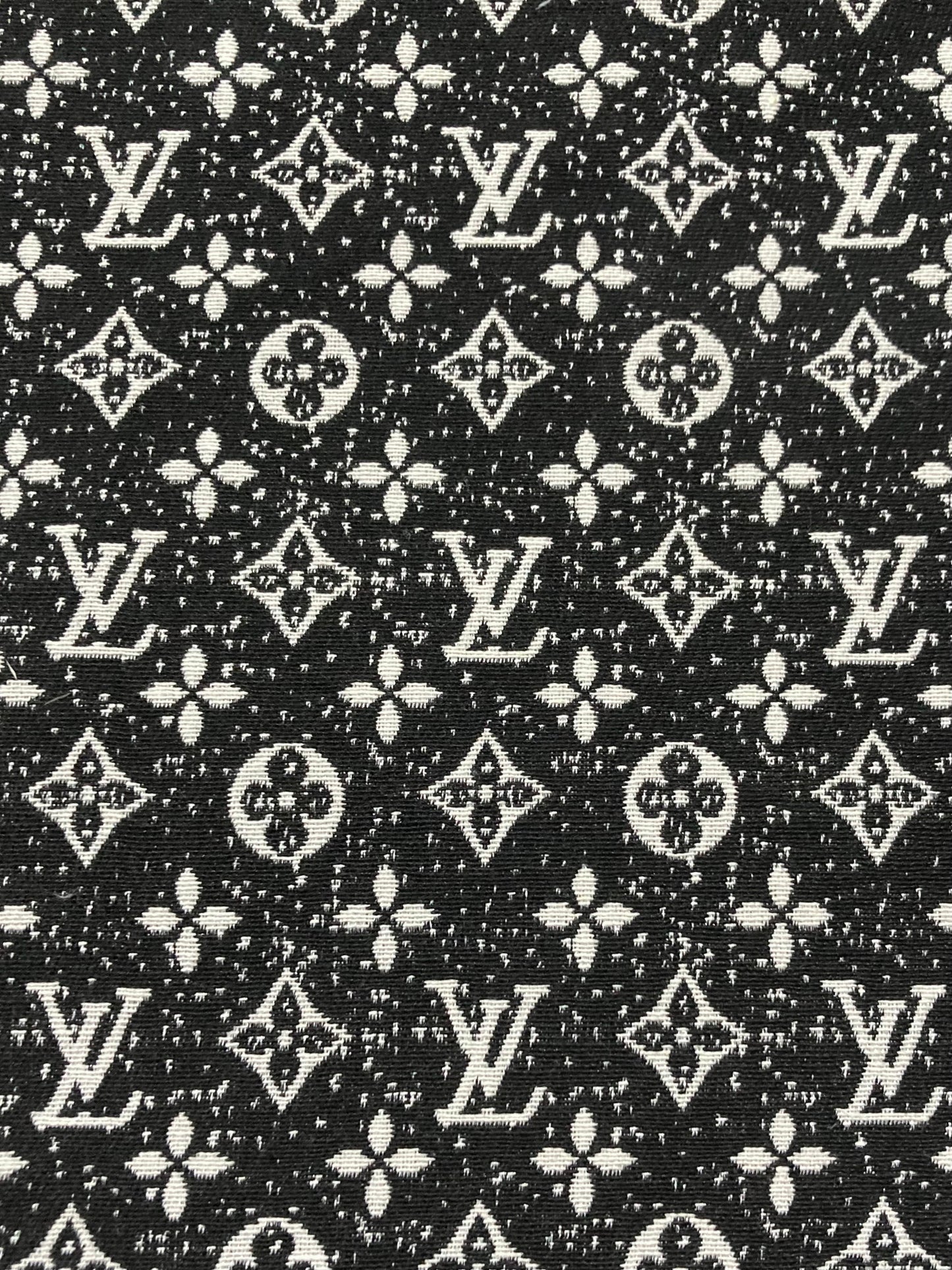 Handmade Fabric Flecks LV Jacquard for Custom Sneakers Home Deco