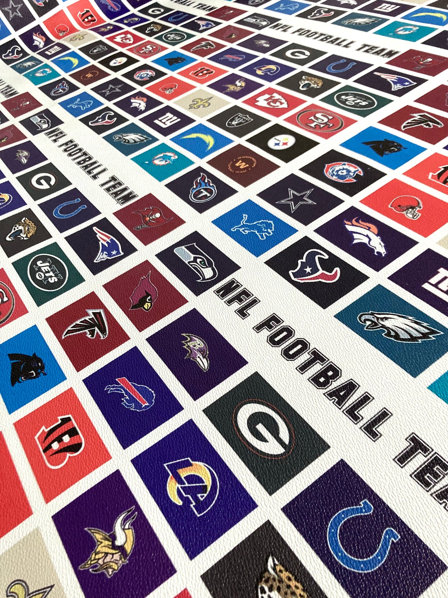 NFL football team Logo Vinyl Handmade Custom Material