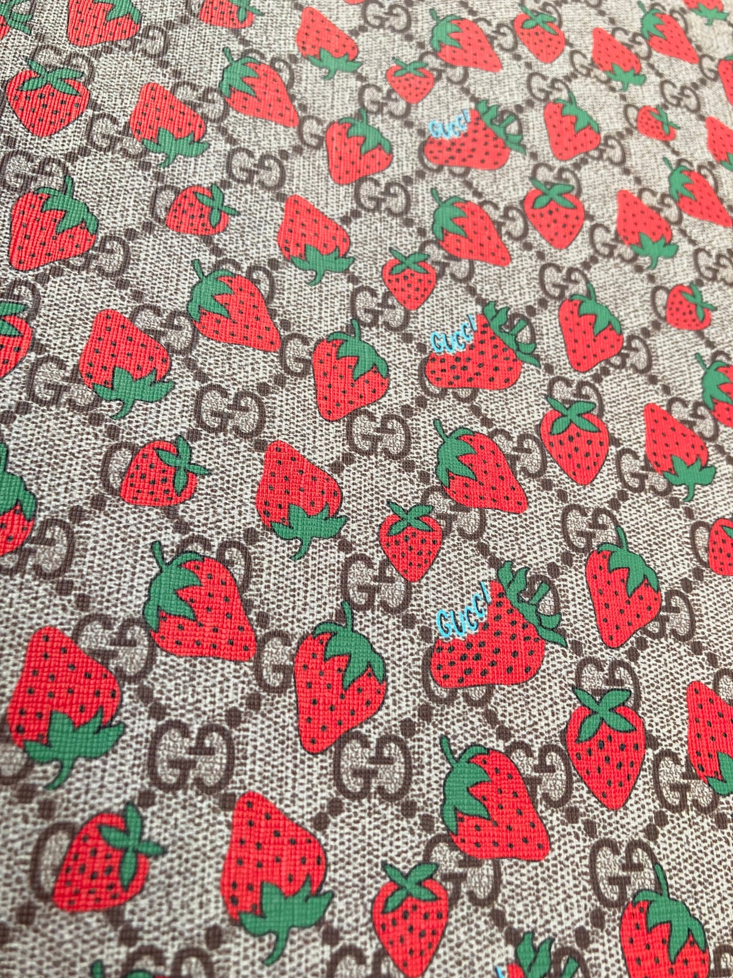 Custom Vinyl Strawberry GG for Handmade Crafts Sneakers