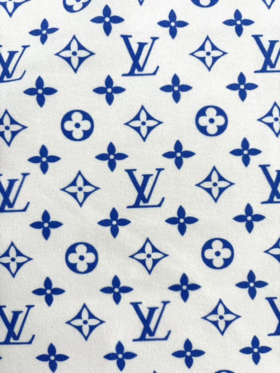 New Blue Suede LV Upholstery Fabric for Car Speakers DIY - mingfabricstore