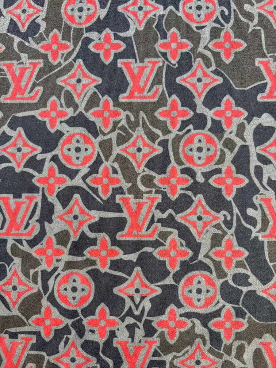 New LV Camo Suede Upholstery Fabric for DIY Crafts Headliner - mingfabricstore