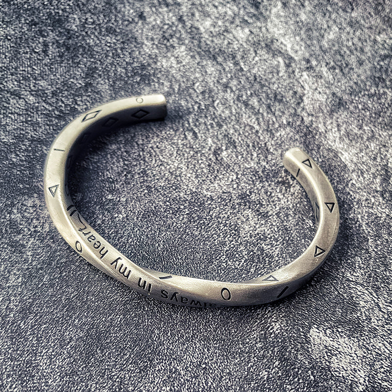 Metal Twist Matte Bangle