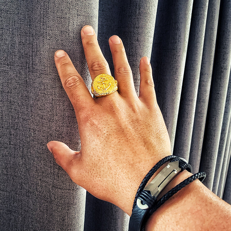 Anchor Gold Ring