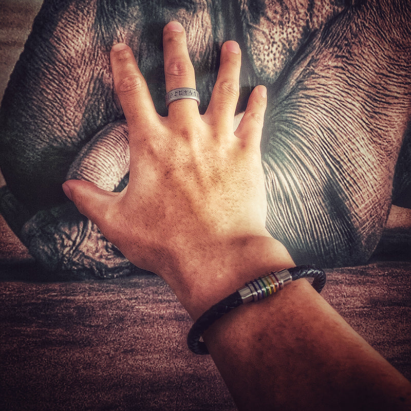 LGBT Leather Bracelet