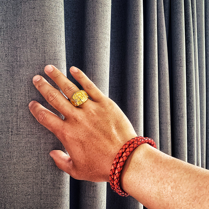 C Hearts Gold Ring