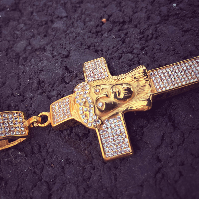 Smiling Jesus Diamond Pendant