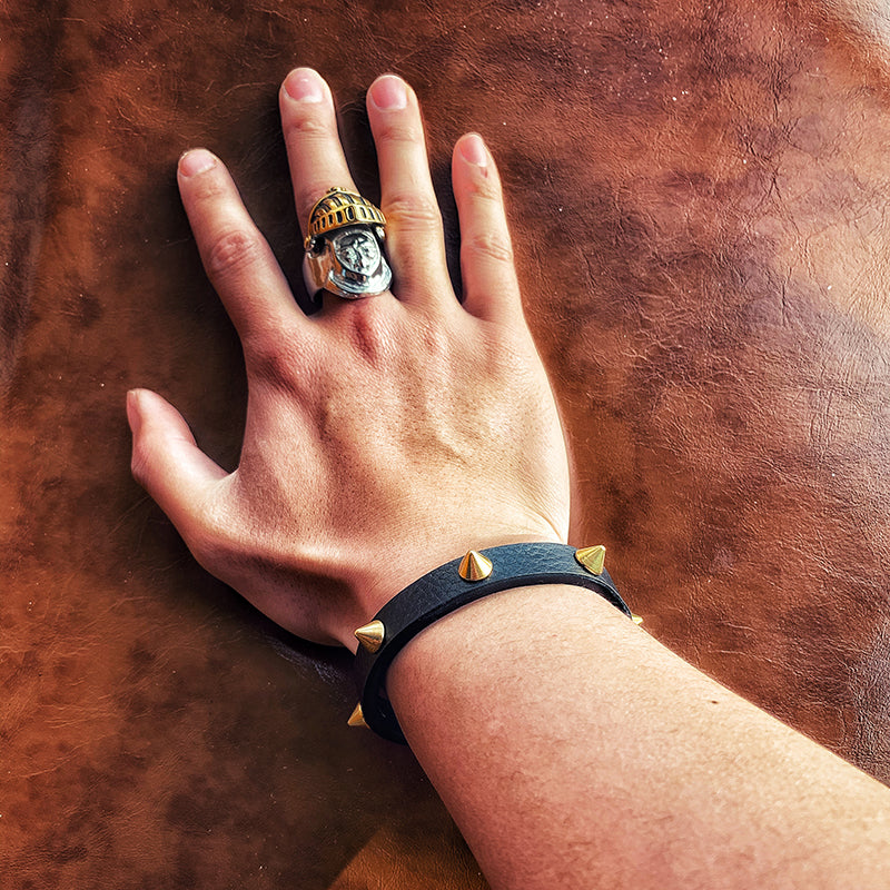 Thorn Leather Bracelet