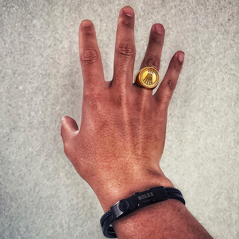 Rolex Crown Gold Ring