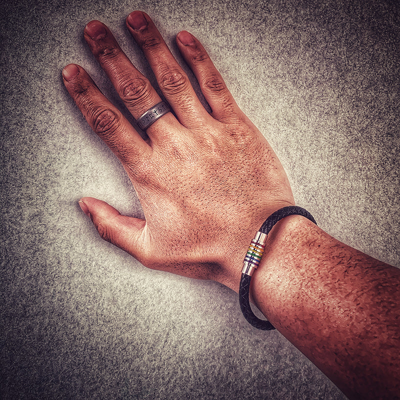 LGBT Leather Bracelet