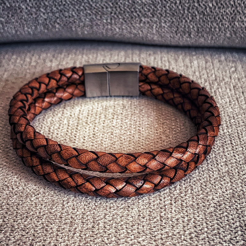 Vintage Crafting Leather Bracelet