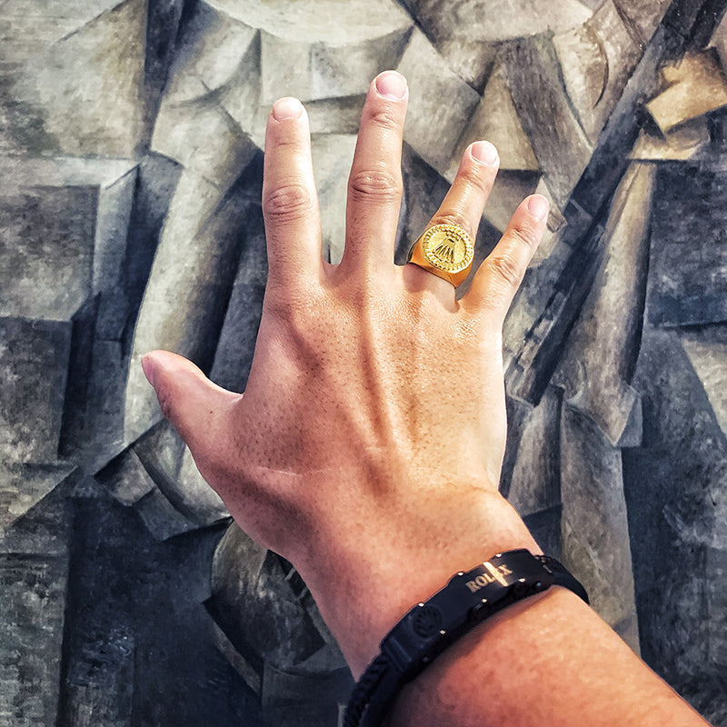 Rolex Crown Gold Ring
