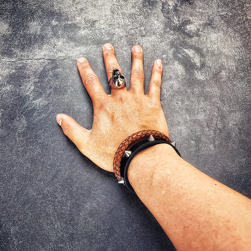 Thorn Leather Bracelet