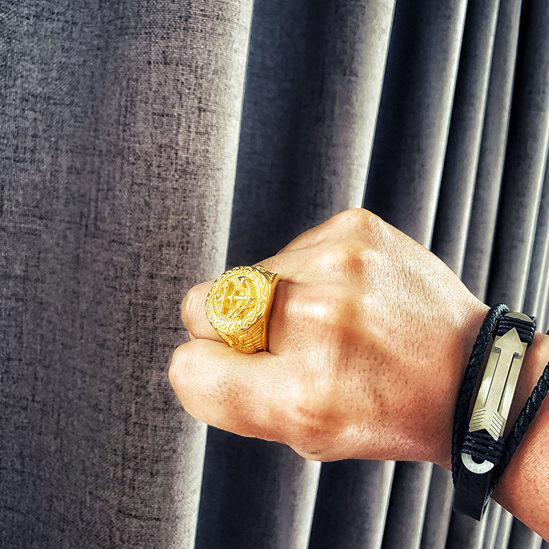 Anchor Gold Ring