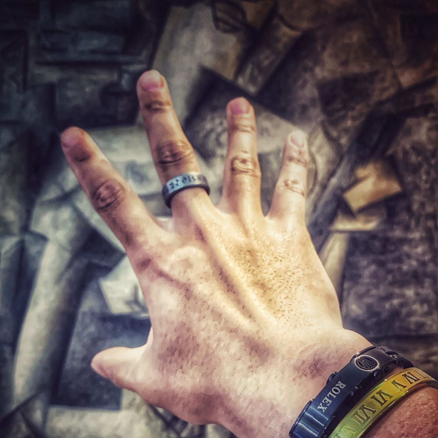 Vintage Viking Runes Ring