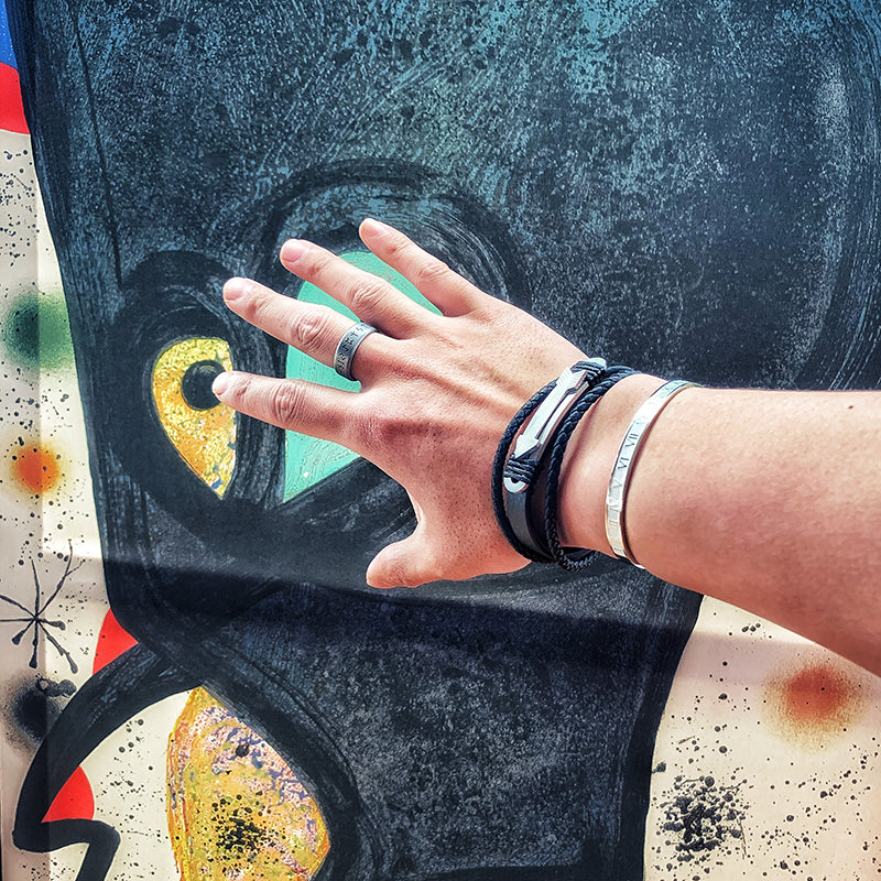 Metal Arrow Leather Bracelet