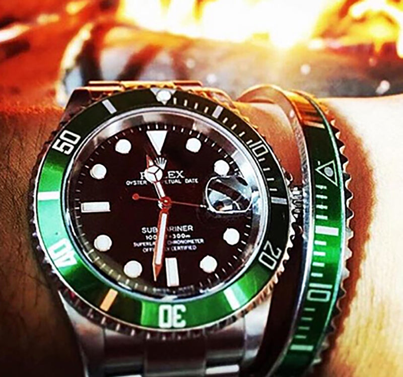 Exquisite Luxury Rolex Cuff Bangle Rolex Bracelet  Inspired Design