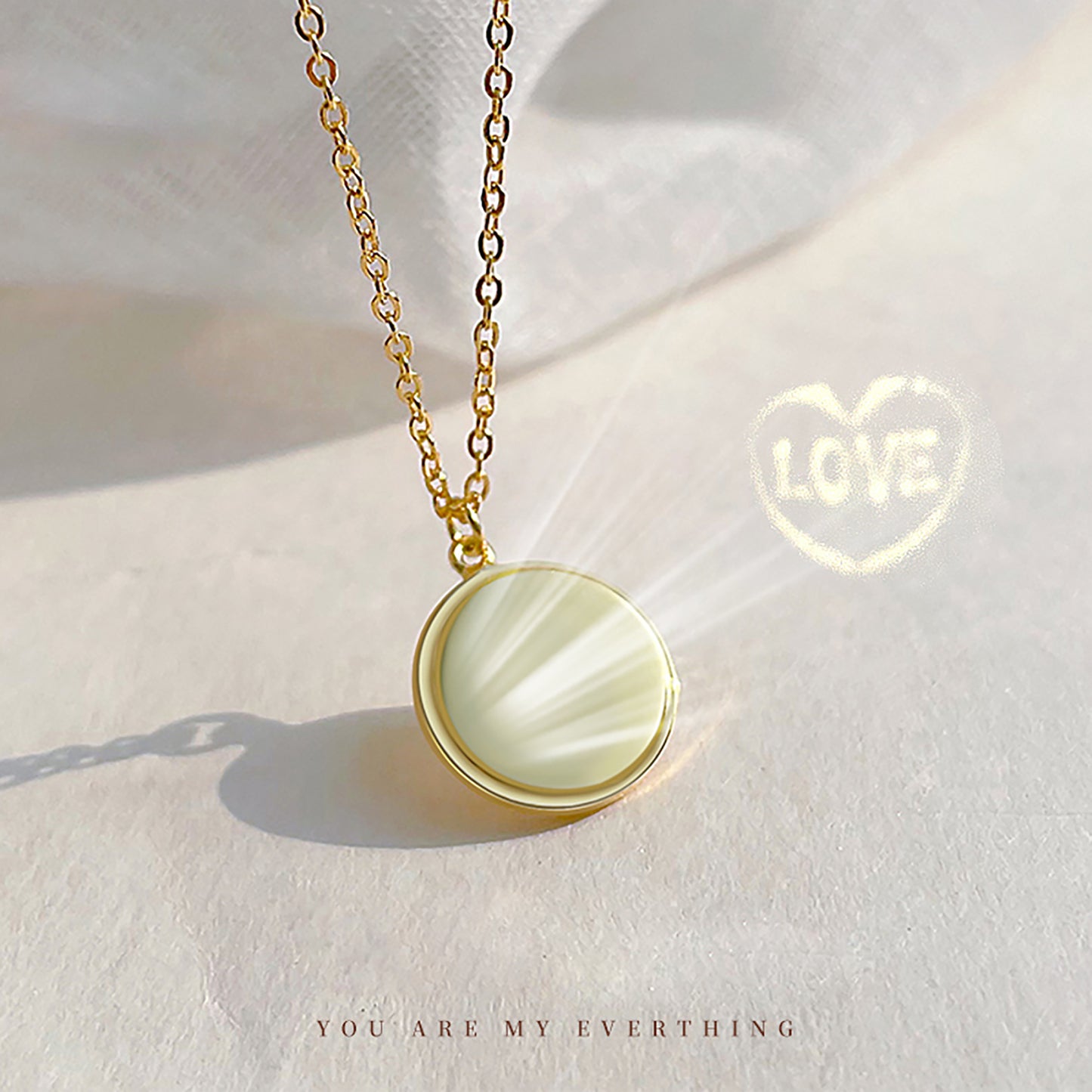 Elegant necklace projection design anniversary gift