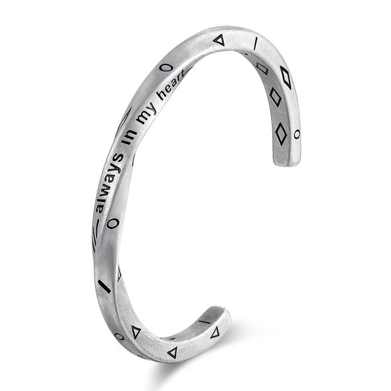 Metal Twist Matte Bangle