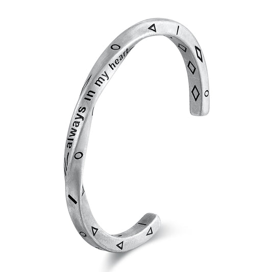 Metal Twist Matte Bangle