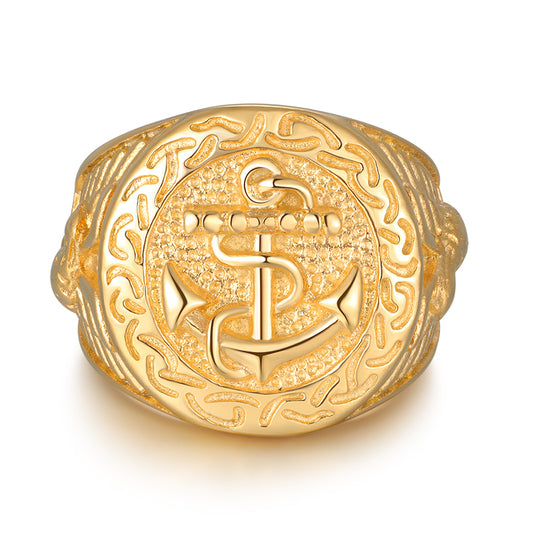 Anchor Gold Ring